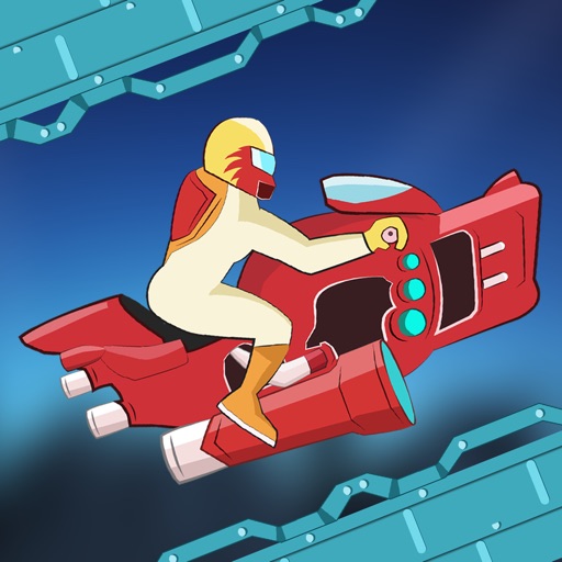 A1 Sky Biker Racing Madness - best speed flying mission game Icon