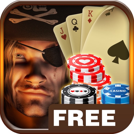 Blackbeard Pirate Holdem Poker - Fun Casino Vegas Win Big Game FREE icon