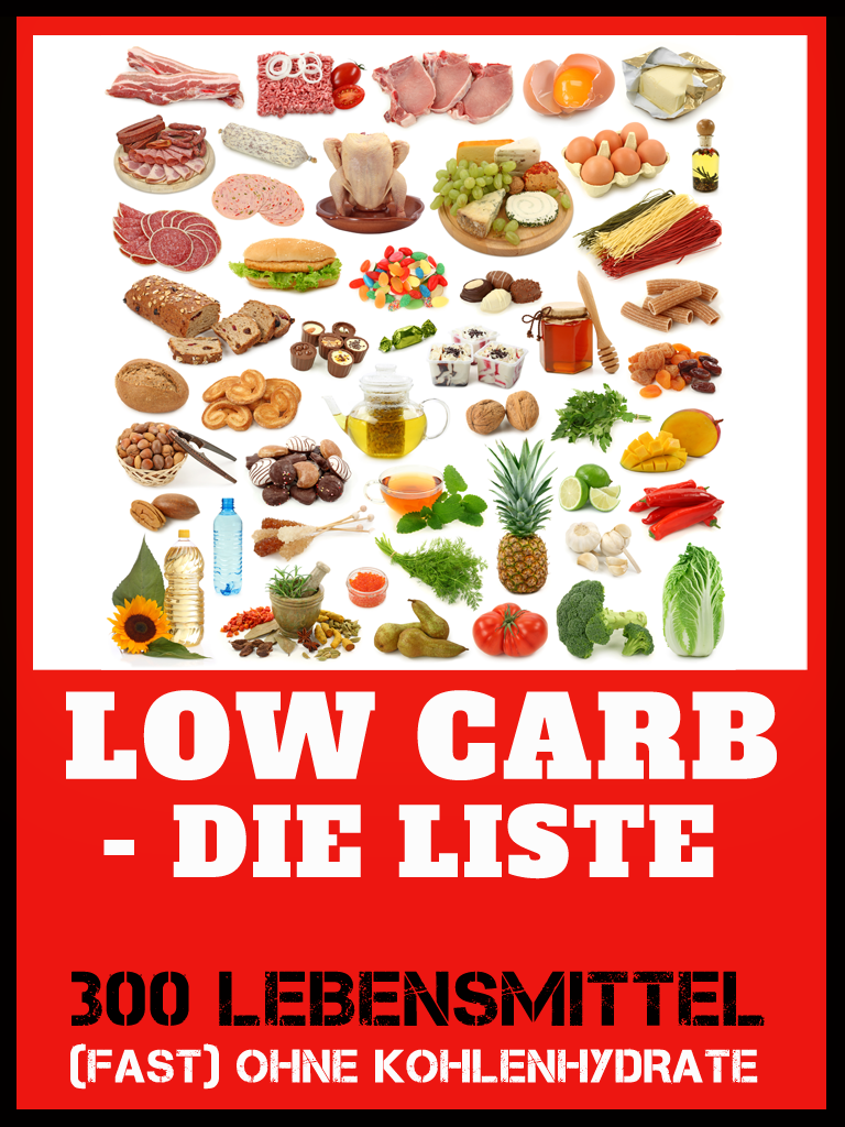 Low Carb Liste - Abnehmen ohne Kohlenhydrate und Diät