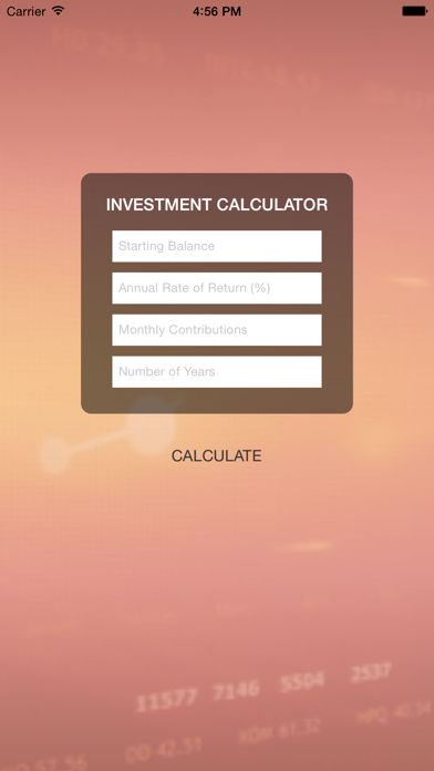 Screenshot #1 pour JMS Investment Calculator