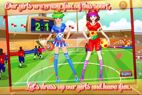 Football Princess Dressup screenshot 4