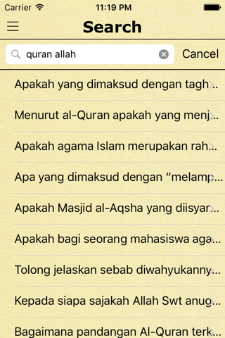 Tanya Jawab Islam (Islamic Questions and Answers in Bahasa Indonesia) screenshot 3