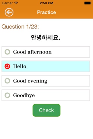 Korean Phrases Study Lite screenshot 4