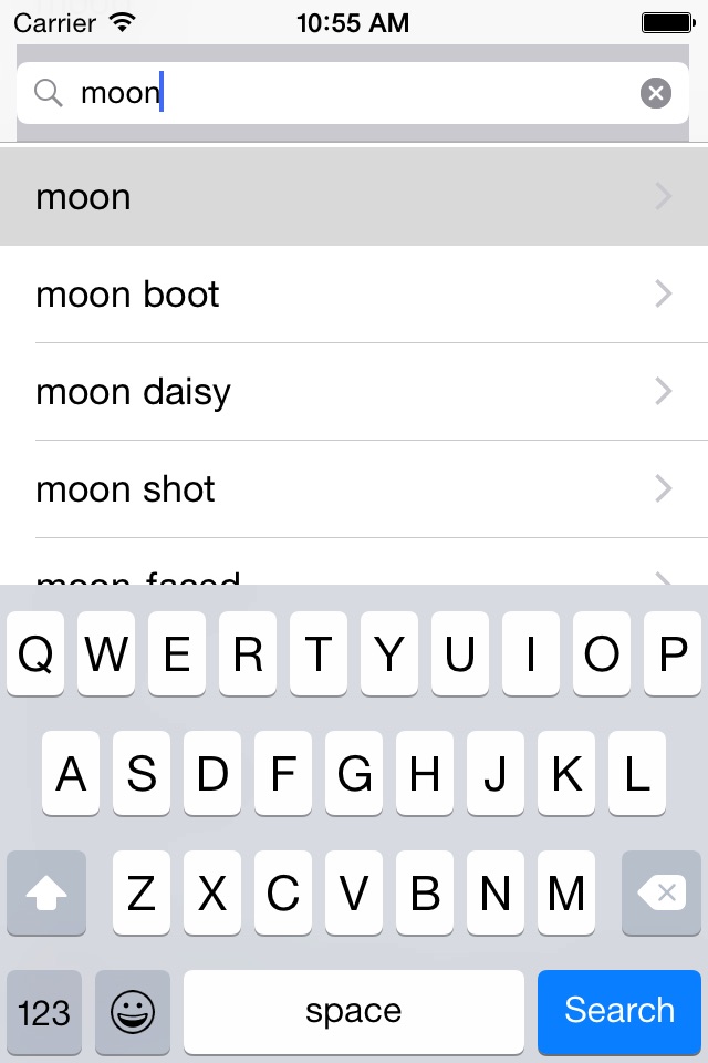 iPhone screenshot