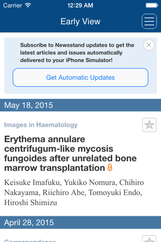 British Journal of Haematology screenshot 2