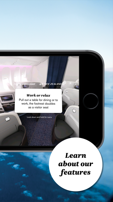 Air NZ cabin viewer iPhone screenshot