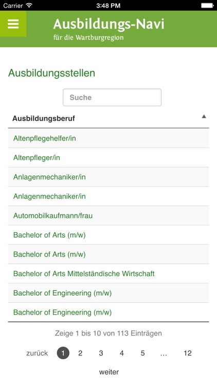 Ausbildungsnavi – Wartburgregion