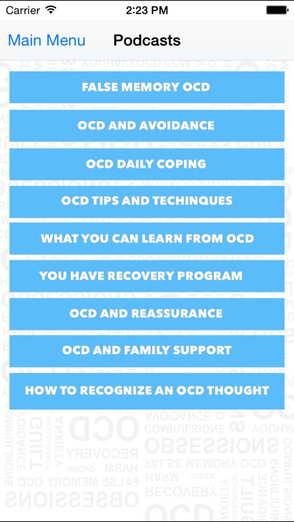 Health ( Contamination ) OCD Recovery Mobile screenshot-4