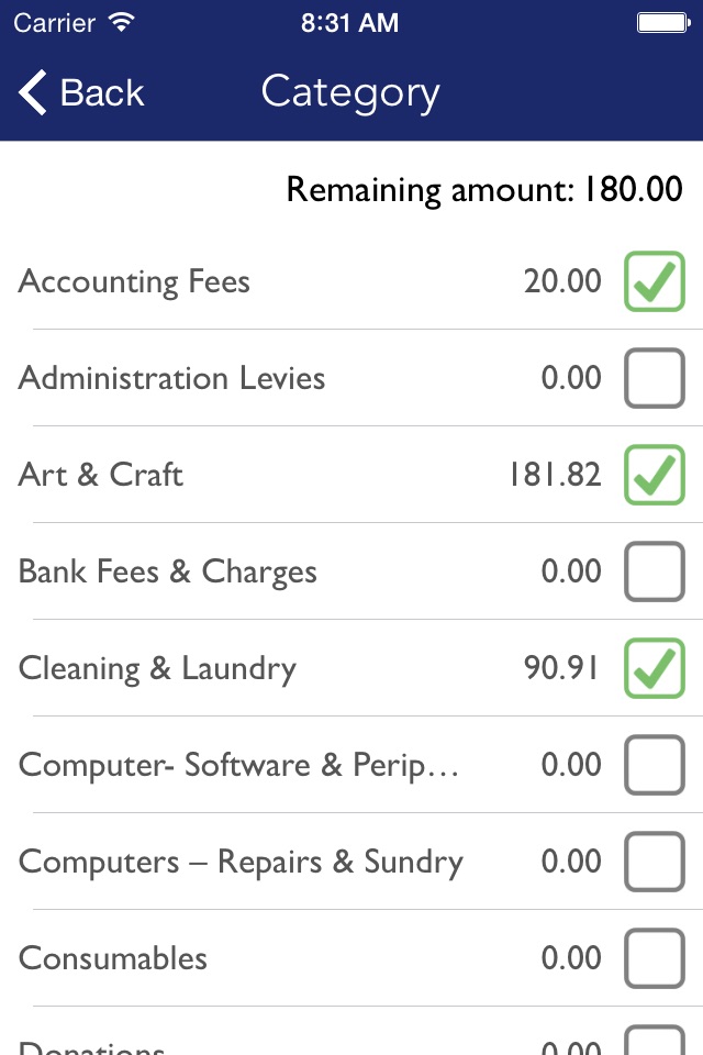 EasyCashBook screenshot 3