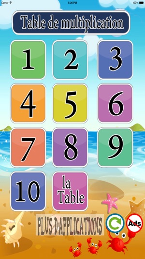 Table de multiplication lite