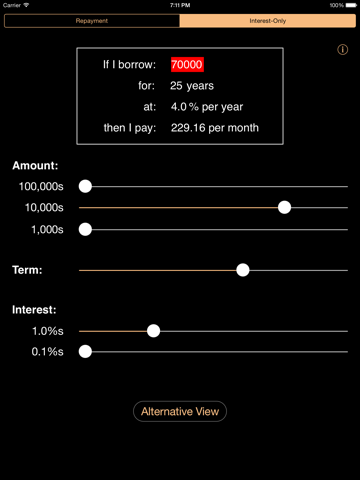 Screenshot #5 pour Mortgage Calculator from Andrew's Toolkit