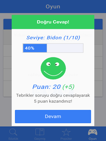 Screenshot #5 pour İngilizce - Türkçe Sözlük & Oyun