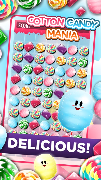 ``A Cotton Candy Mania`` - Blast Of ZigZag Puzzle Games For Pets And Kids HD FREE