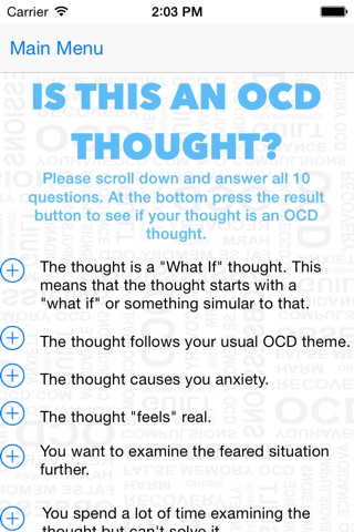 Health ( Contamination ) OCD Recovery Mobile screenshot 4