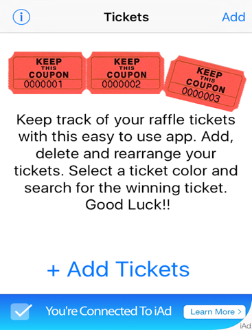 Screenshot #4 pour Raffle Tickets
