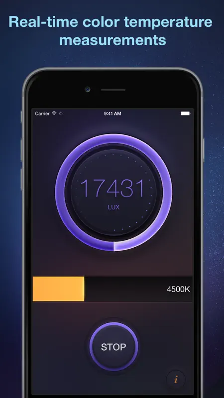 Lux Meter - light measurement tool for measuring lumens, foot candles, lx and light temperature screenshot 4 of 5