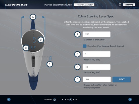 Lewmar Fitment Calculator screenshot 3