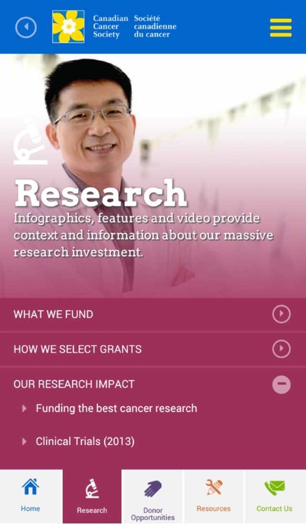 Canadian Cancer Campaign App