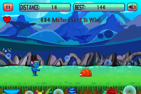 Blue Creature Run screenshot 2