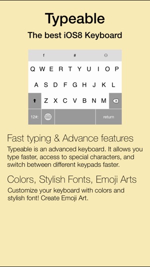 Typeable - Quick Keypads, Stylish Fonts,