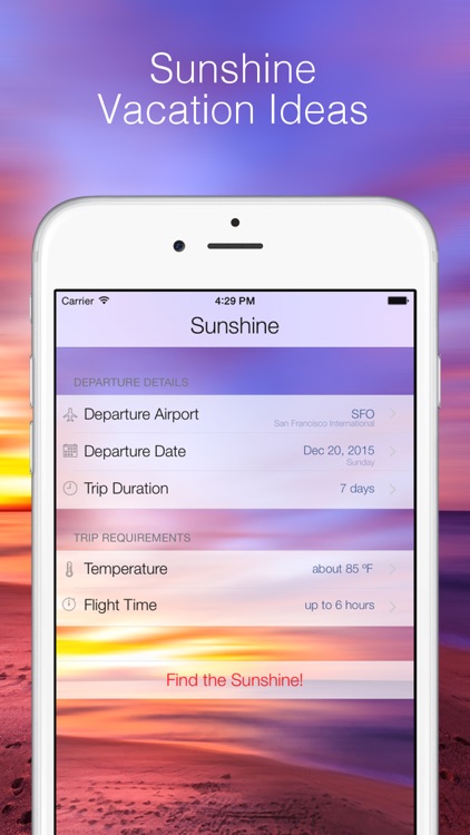 Bring Me Sunshine - Vacation Ideas screenshot-4