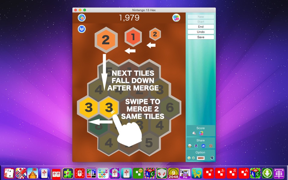 #2. Nintengogo 13 Hex Free - Merge Endlessly - Relax Infinitely for Mac OS X (macOS) 由: Shen Zhongyuan