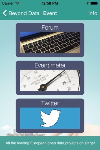 European Beyond Data Event app, 16th april 2015 Eindhoven screenshot 3