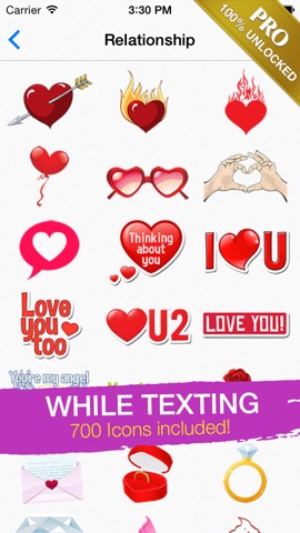 Adult Emoji Icons PRO - Romantic Texting & Flirty Emoticons Message Symbolsのおすすめ画像3