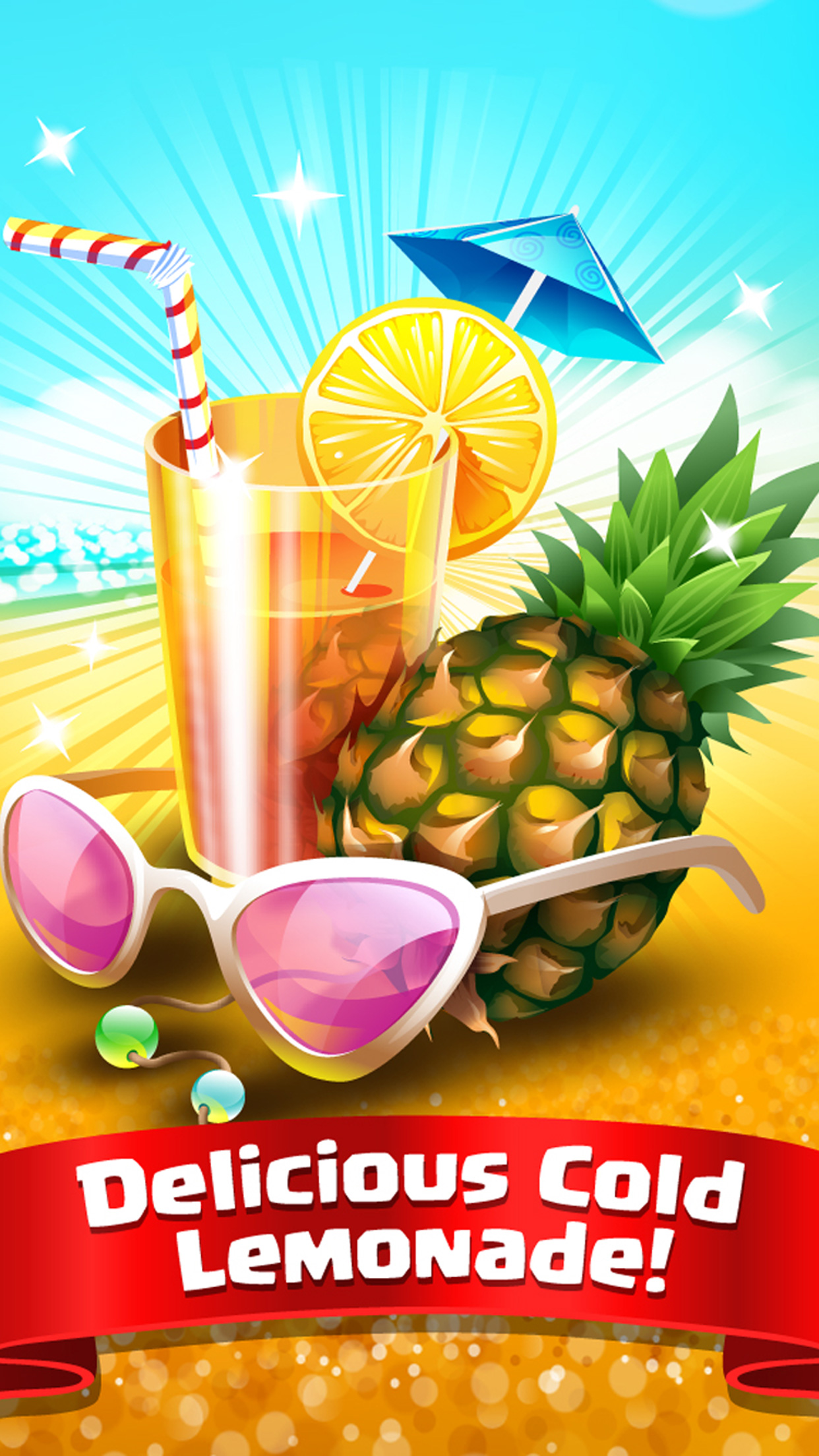 Frozen Lemonade Stand - Cold Juice Dessert Maker screenshot 3