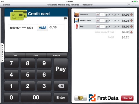 First Data Mobile Pay for iPad screenshot 3