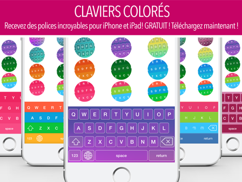 Screenshot #4 pour Claviers Colorés - Cool New Keyboards & Free Fonts for iOS 8