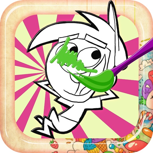 Coloring Game ABCs For Fairly Oddparents Edition iOS App