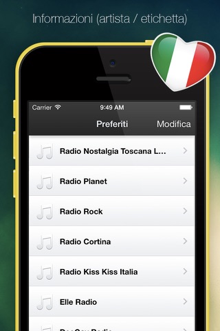 Radio Italia Lite screenshot 2