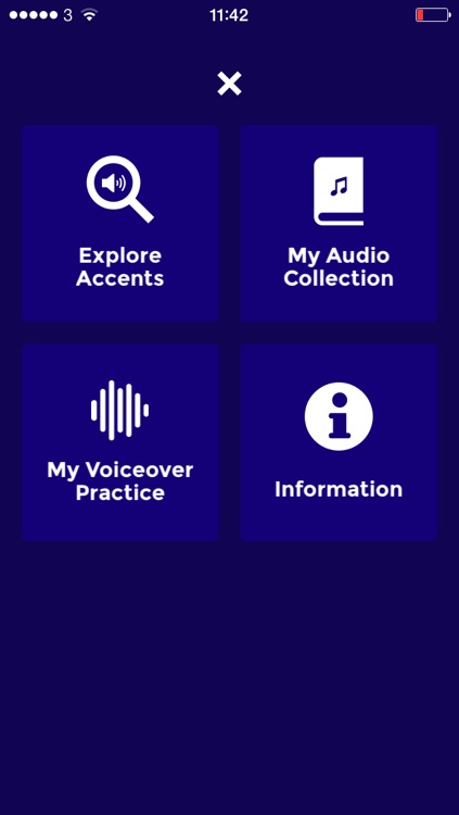 The Voice Café Accent App - an interactive app for learning and accents and dialects from Britain, America and around the world