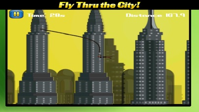 Screenshot #2 pour Ninja Hero Fly swing Aventure - Tight Rope et Rapel Thru Villes gratuit