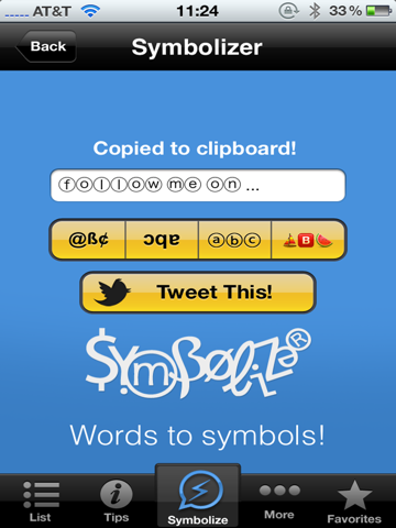 Screenshot #5 pour Symbolizer ∞ Emoji Fonts and Custom Symbols Keyboards