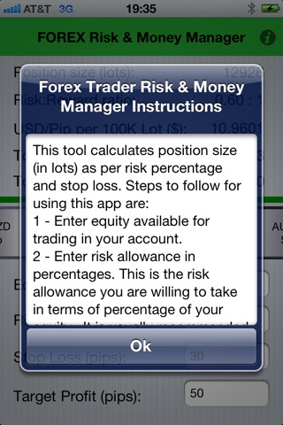 FOREX Trading Risk Manager screenshot 2