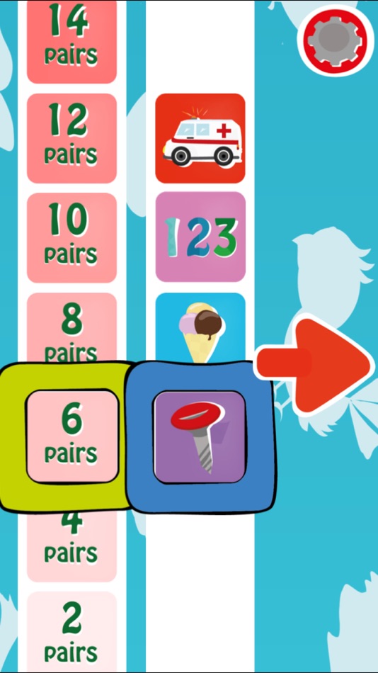 #1. Match cards to train memory skills! (iOS) Podle: Apps & Game Malgorzata Kuratczyk