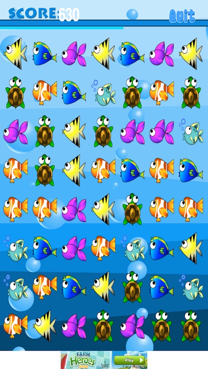 A Big Gold Fish Match 3 Mania Game – Big Action Puzzle Fun in the Sea Pro! screenshot-4