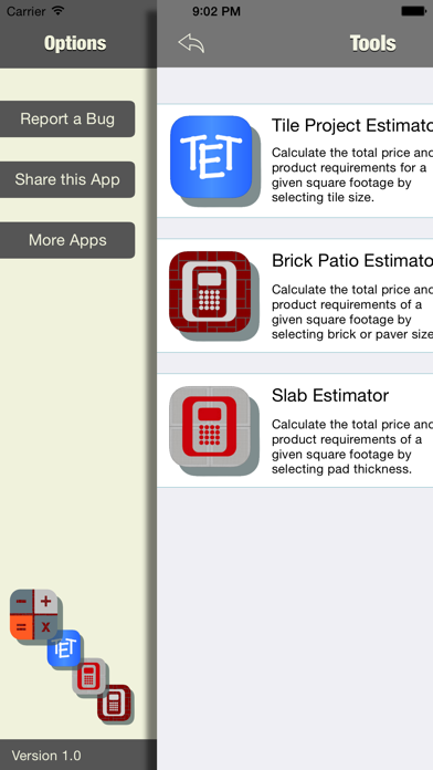 Screenshot #1 pour Contractors Pocket Estimator
