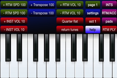 oriental / international organ keyboard screenshot 2