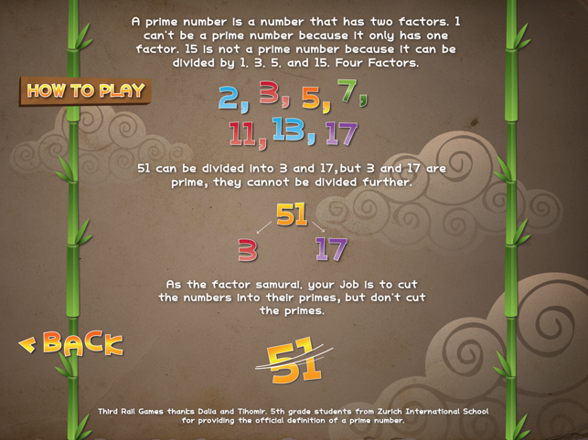‎Factor Samurai - Multiply and Divide your way to Times Tables Mastery Screenshot