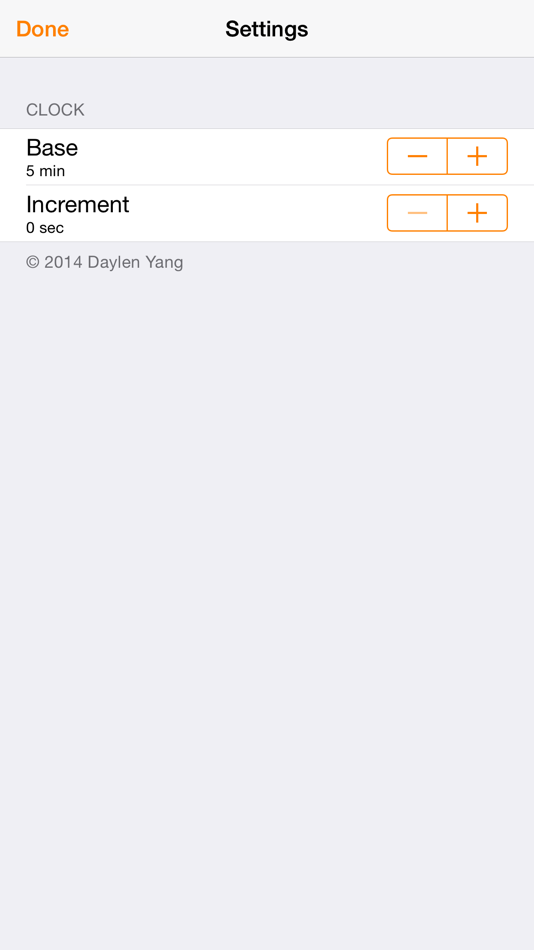 #2. Clockie - Minimal Chess Clock (iOS) بواسطة: Daylen Yang