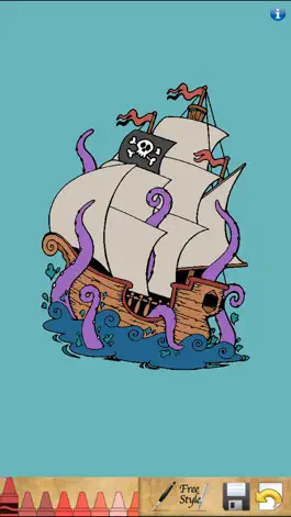 Game screenshot Pirate Coloring Book Free mod apk