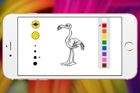 flamingo coloring book show for kid screenshot 3