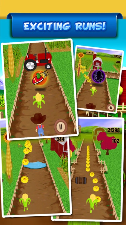 ``Baby Corn Run 3D Farm Race - Real Vegetable Endless Runner Dash Racing Free by Top Crazy Games