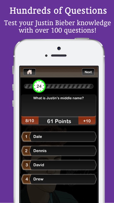 Screenshot #2 pour Quiz 4 Justin Bieber!