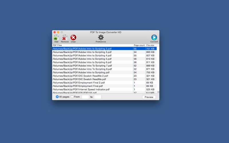 Screenshot #1 pour PDF To Image Converter HD