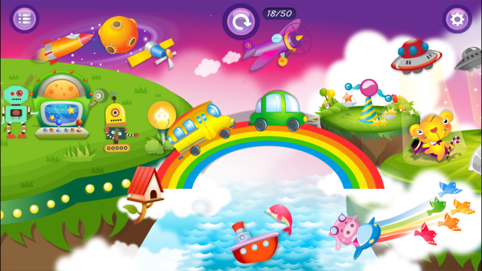 #4. Kindergarten Learning Game - Exploring the World (iOS) 由: Atmarkcafe Ltd.