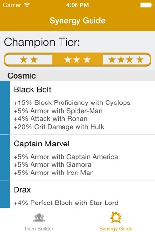 Synergy Master — The Unofficial Team Builder for Contest of Champions screenshot 4